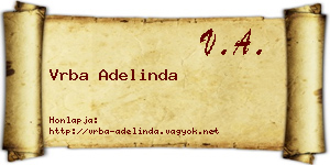 Vrba Adelinda névjegykártya